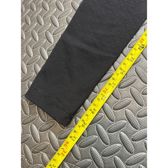 Soulcycle x Lululemon Full Length Black Leggings Perforated Womens Size 2 - Picture 9 of 10